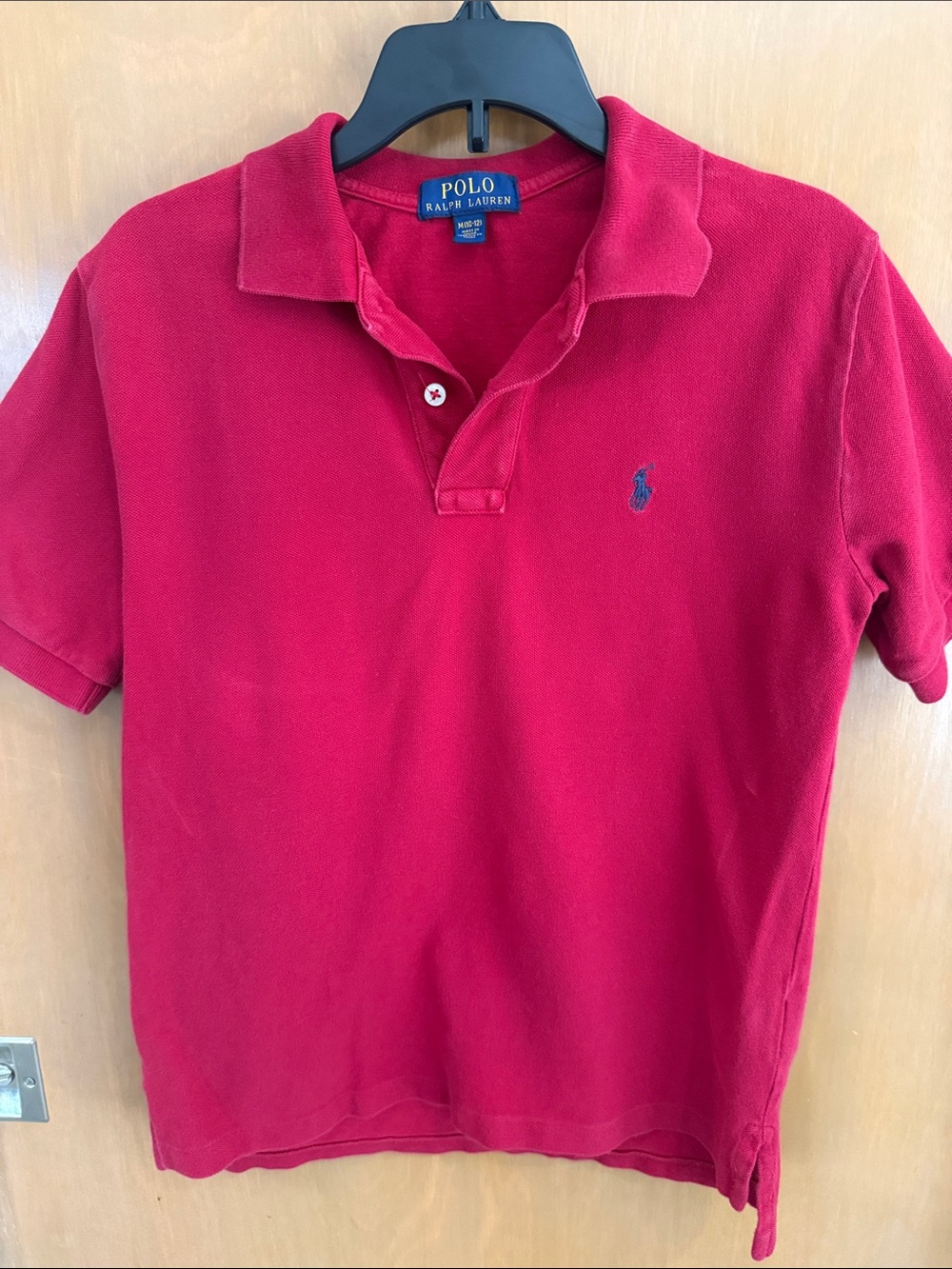 Polo by Ralph Lauren Kids Bright Red Embroidered Pony Polo